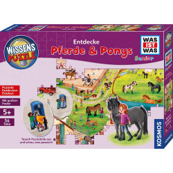 KOSMOS - Was ist Was Junior Wissens Puzzle - Entdecke Pferde & Ponys, 54 Teile KOSMOS - Was ist Was Junior Wissens Puzzle - Entdecke Pferde & Ponys, 54 Teile