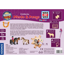 KOSMOS - Was ist Was Junior Wissens Puzzle - Entdecke Pferde & Ponys, 54 Teile KOSMOS - Was ist Was Junior Wissens Puzzle - Entdecke Pferde & Ponys, 54 Teile