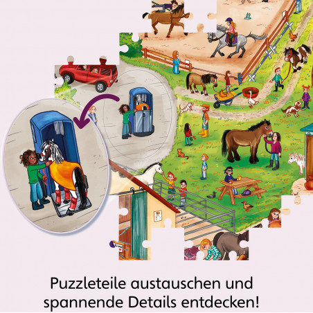 KOSMOS - Was ist Was Junior Wissens Puzzle - Entdecke Pferde & Ponys, 54 Teile KOSMOS - Was ist Was Junior Wissens Puzzle - Entdecke Pferde & Ponys, 54 Teile