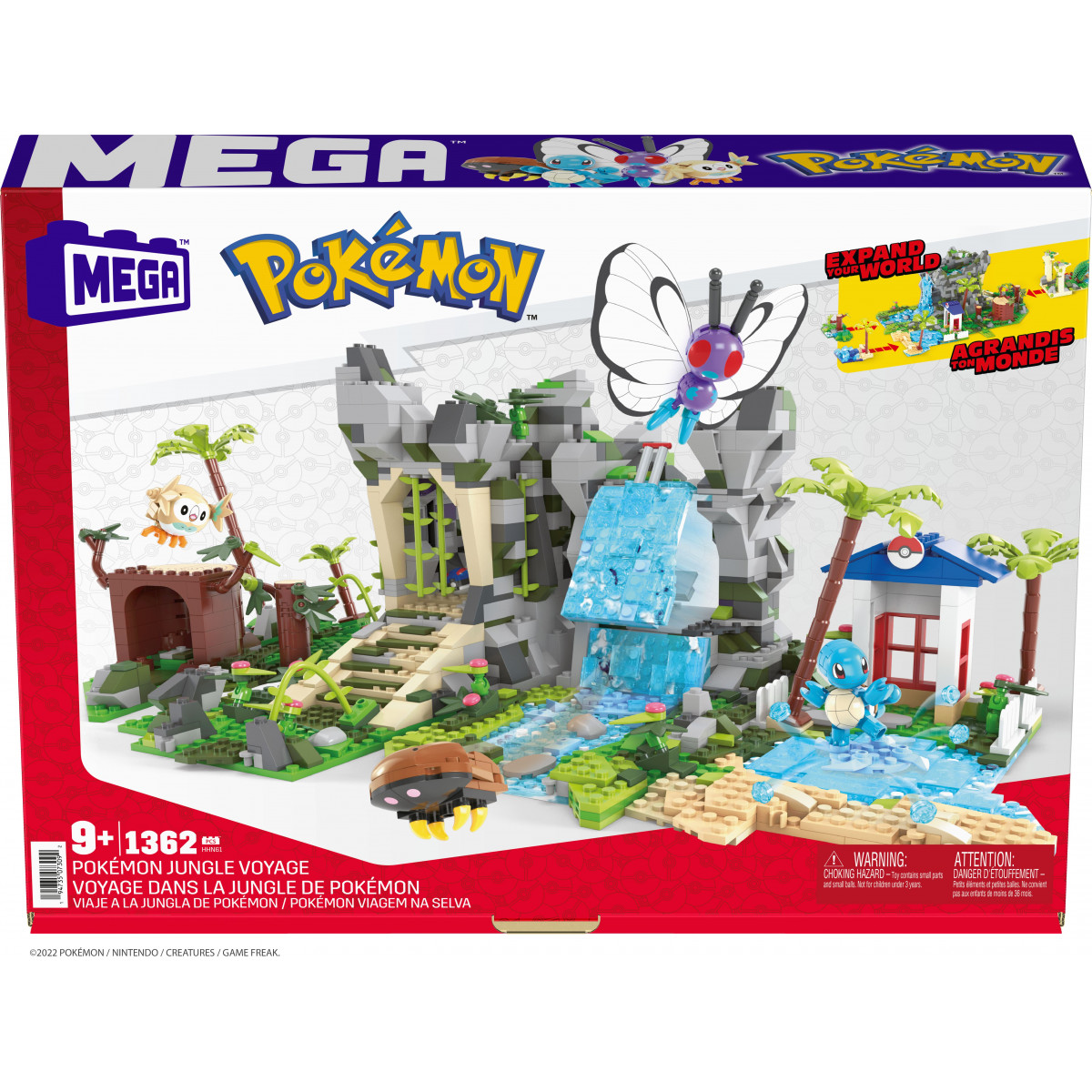 Mega Bloks - Pokémon Dschungel Bauset, Konstruktions-Spielzeug