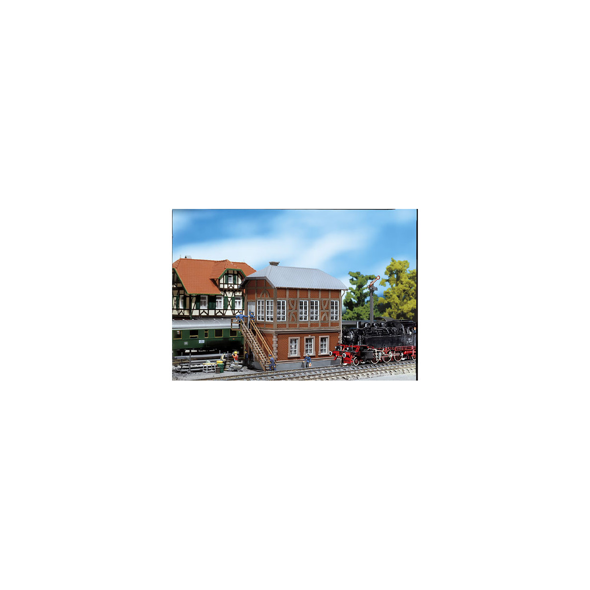 Faller - H0 - Stellwerk in Ziegelbauweise
