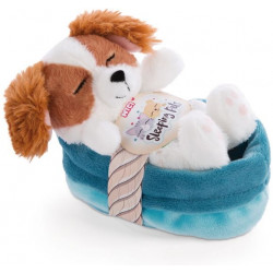 NICI - Sleeping Pets - Welpe Cockerspaniel 12cm im Körbchen