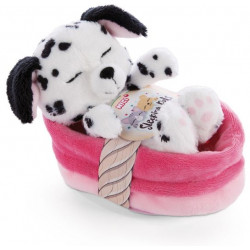 NICI - Sleeping Pets - Welpe Dalmatiner 12cm im Körbchen