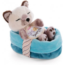 NICI - Sleeping Pets - Kätzchen Siamkatze 12cm im Körbchen