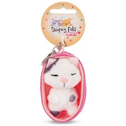 NICI - Sleeping Pets - Schlüsselanhänger Sleeping Pets Katze 8cm gefleckt, Körbchen pink NICI - Sleeping Pets - Schlüsselanhänger Sleeping Pets Katze 8cm gefleckt, Körbchen pink