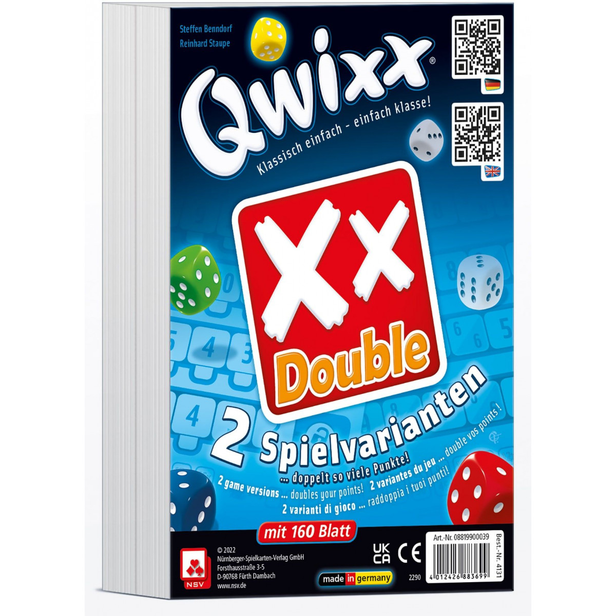 Nürnberger Spielkarten - Qwixx - Double
