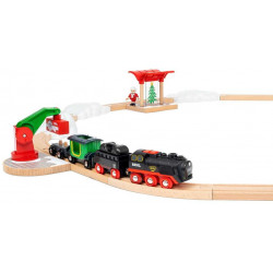 BRIO - Batterie-Dampflok Weihnachts-Set BRIO - Batterie-Dampflok Weihnachts-Set