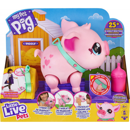 MooseToys - Little Live Pets - My Pet Pig: Schweinchen Piggly MooseToys - Little Live Pets - My Pet Pig: Schweinchen Piggly