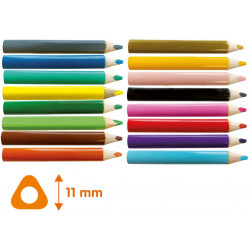 SES Creative - Dreikant-Buntstifte 16 Stück