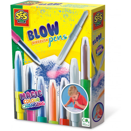 SES Creative - Blow Airbrush Pens - Magic Farbwechsel SES Creative - Blow Airbrush Pens - Magic Farbwechsel