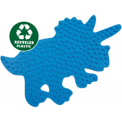 SES Creative - Green Beedz - Bügelperlen Stiftplatte Triceratops-Dino SES Creative - Green Beedz - Bügelperlen Stiftplatte Triceratops-Dino