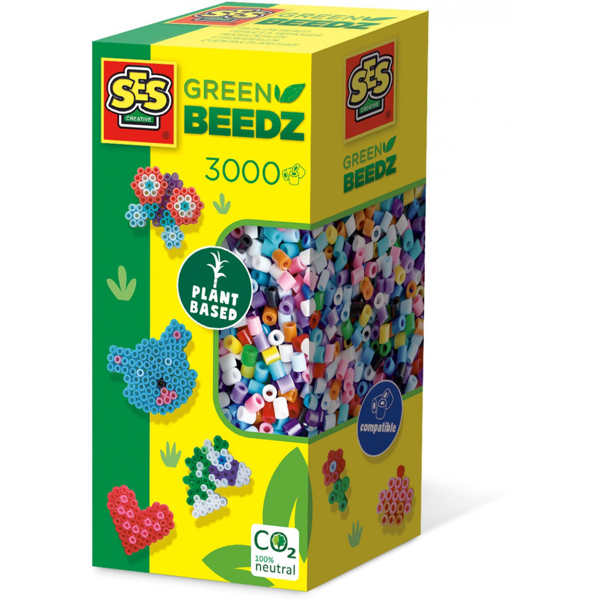 SES Creative - Green Beedz - Bügelperlen Mix 3000