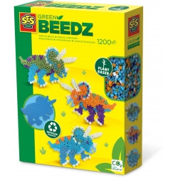 SES Creative - Green Beedz - Bügelperlenset Triceratops-Dino