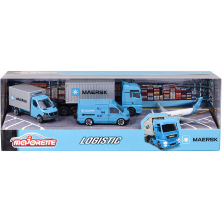 Majorette - MAERSK 4 Pieces Giftpack Majorette - MAERSK 4 Pieces Giftpack