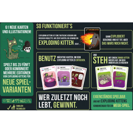 Exploding Kittens - Zombie Kittens Exploding Kittens - Zombie Kittens