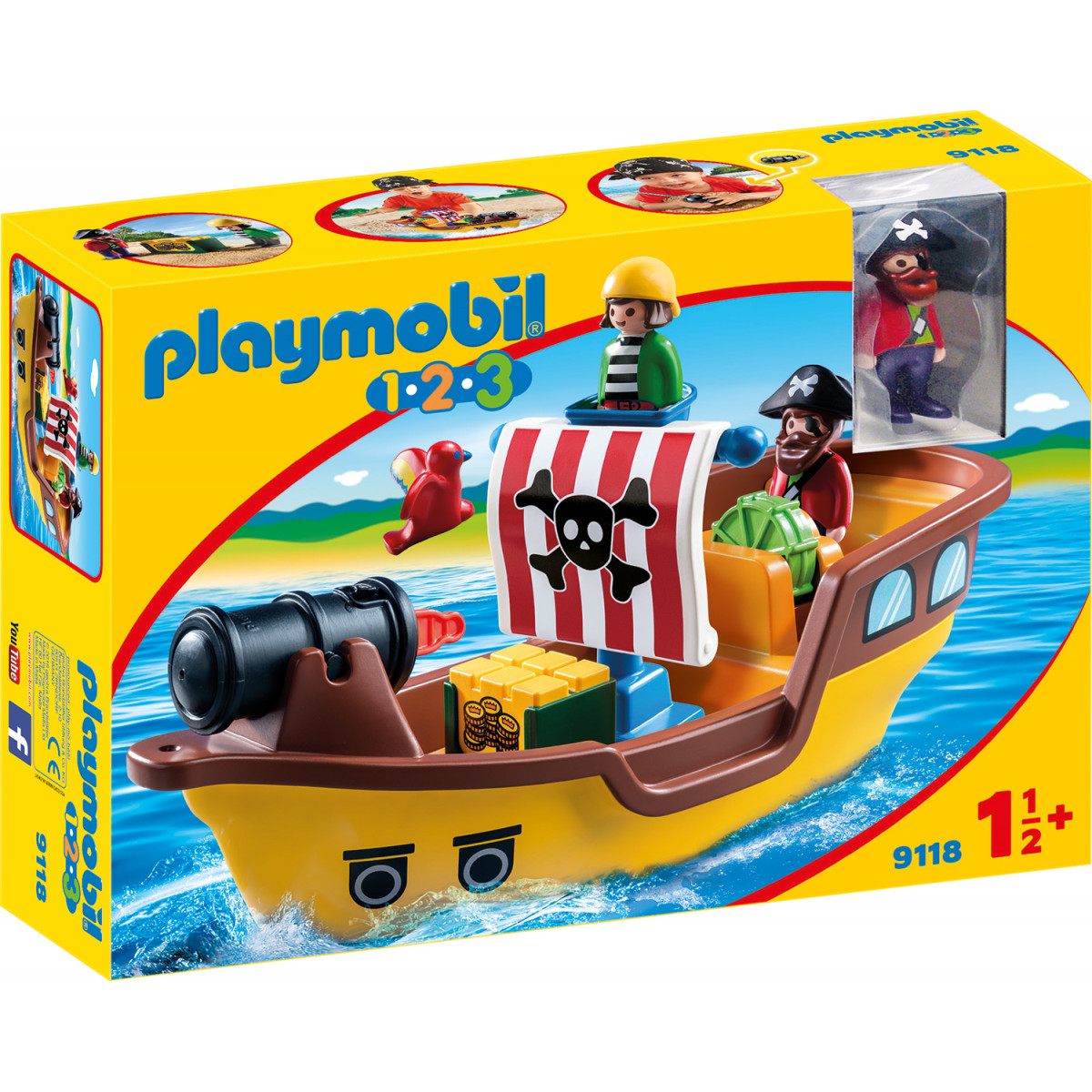 PLAYMOBIL 9118 - 1.2.3. - Piratenschiff