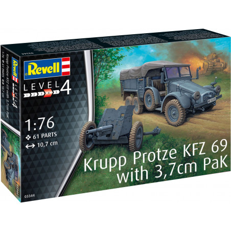 Revell - Krupp Protze KFZ 69 with 3,7cm Pak