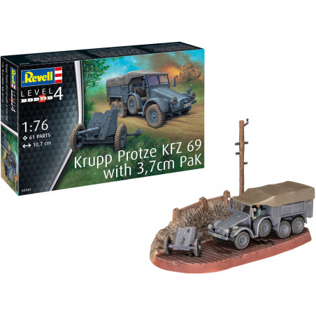 Revell - Krupp Protze KFZ 69 with 3,7cm Pak