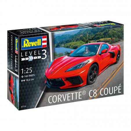 Revell - Corvette C8 Coupé, rot
