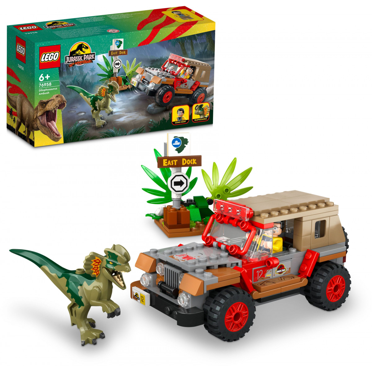 LEGO Jurassic Park 76958 - Hinterhalt des Dilophosaurus