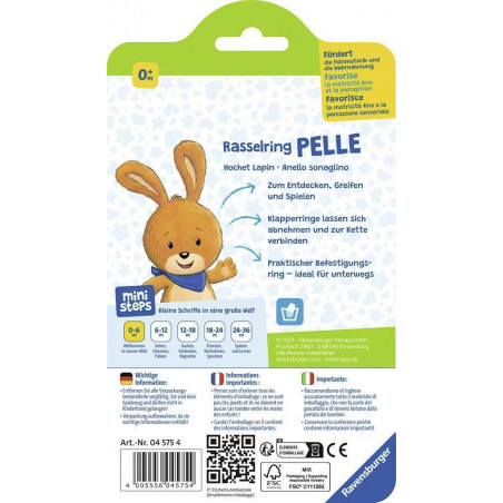 Ravensburger - ministeps: Rasselring Pelle Ravensburger - ministeps: Rasselring Pelle