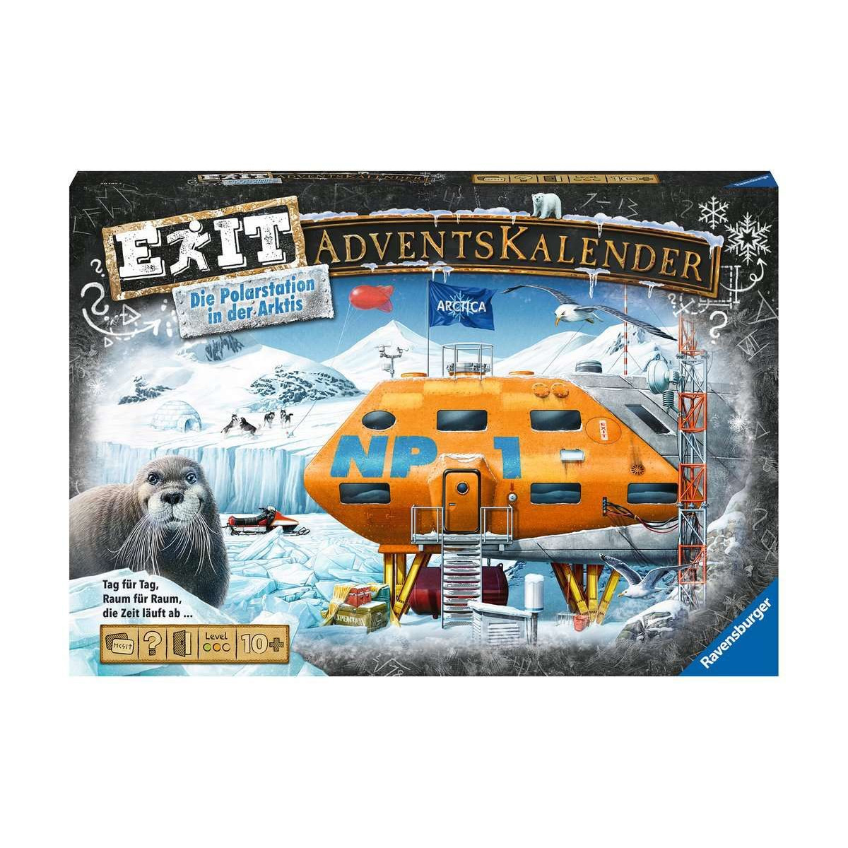 Ravensburger - Exit Adventskalender Die Polarstation in der Arktis