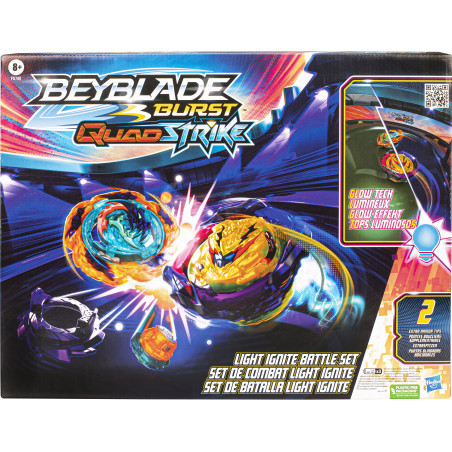 Hasbro - Beyblade Burst QuadStrike Light Ignite Battle Set