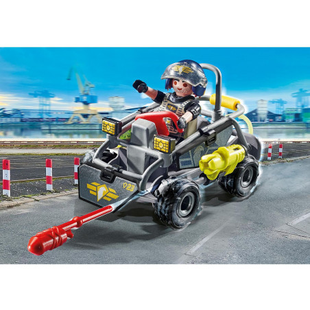 PLAYMOBIL 71147 - Action Heroes - SWAT-Multi-Terrain-Quad