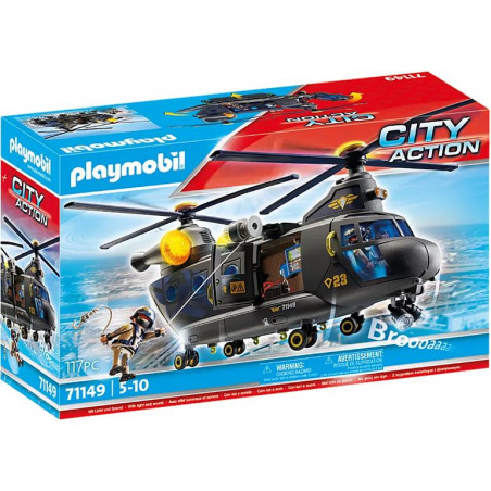 PLAYMOBIL 71149 - Action Heroes - SWAT-Rettungshelikopter