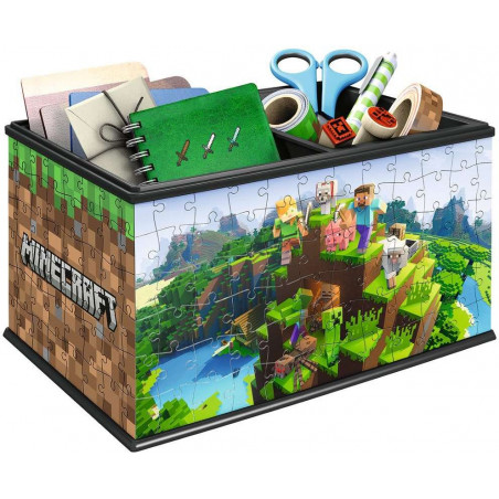 Ravensburger - Aufbewahrungsbox Minecraft, 216 Teile