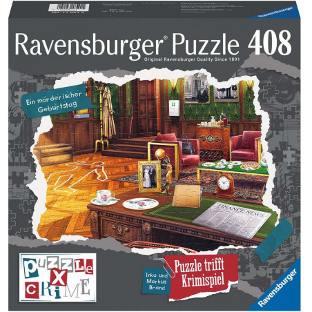 Ravensburger - Puzzle X Crime: Ein mörderischer Geburtstag, 406 Teile