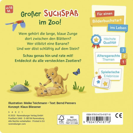 Ravensburger - Rate mal: Wer spielt im Zoo? Ravensburger - Rate mal: Wer spielt im Zoo?
