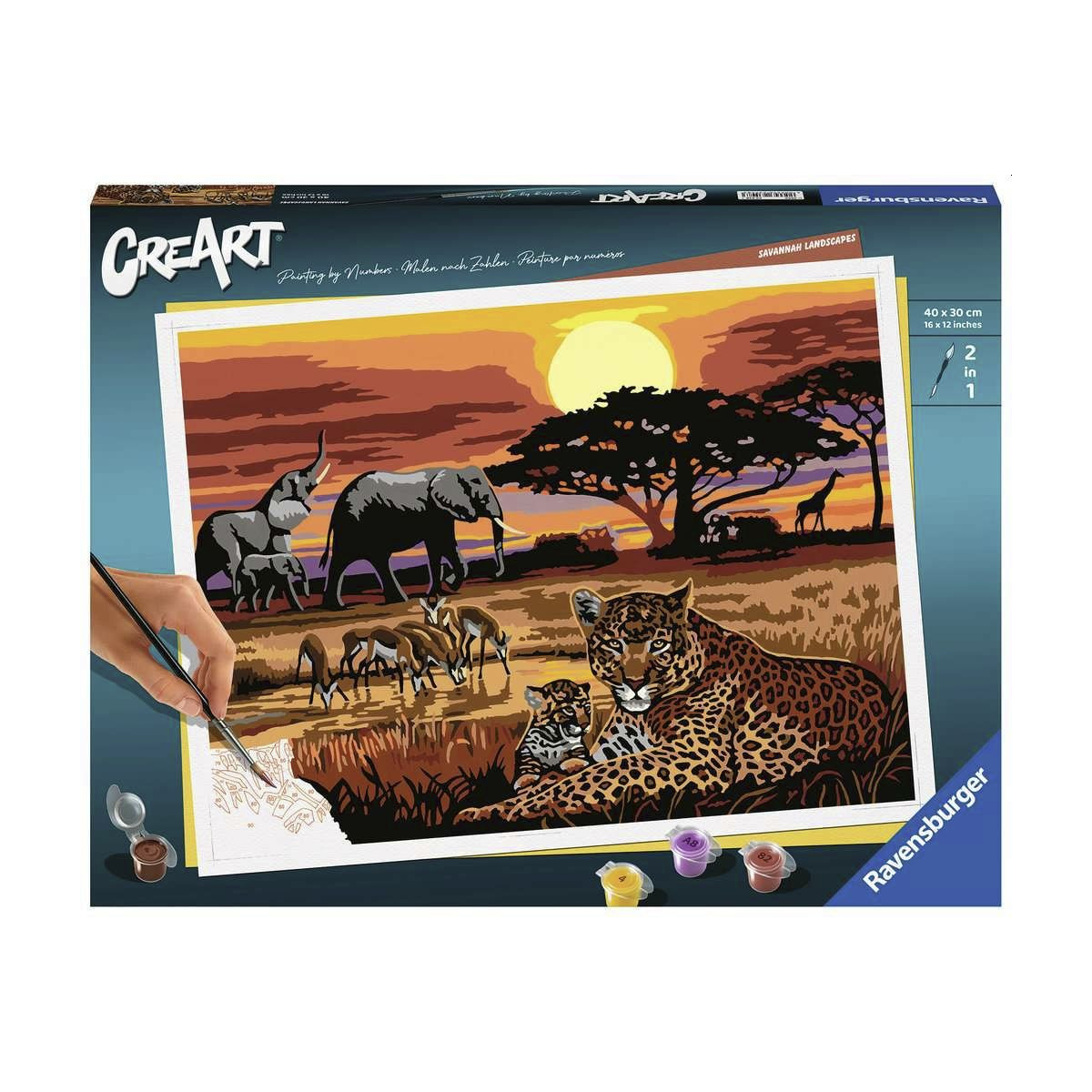 Ravensburger - Malen nach Zahlen - CreArt - Savannah Landscapes