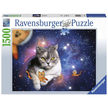 Ravensburger - Katzen fliegen im Weltall, 1500 Teile Ravensburger - Katzen fliegen im Weltall, 1500 Teile