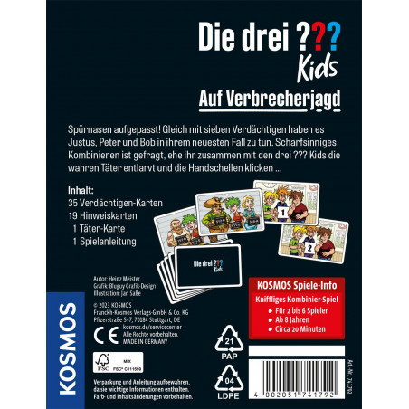 KOSMOS - Die drei ??? Kids Auf Verbrecherjagd, Relaunch