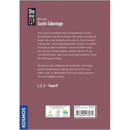KOSMOS - Die drei !!! Sushi-Sabotage, Band 103