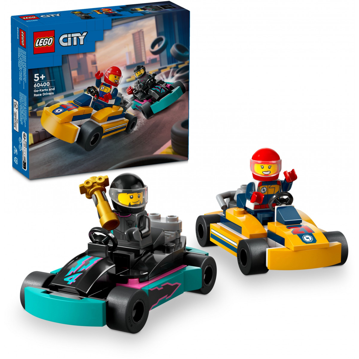 LEGO City 60400 - Go-Karts mit Rennfahrern