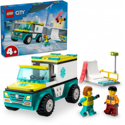 LEGO City 60403 - Rettungswagen und Snowboarder