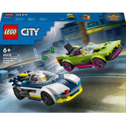 LEGO City 60415 - Verfolgungsjagd mit Polizeiauto und Muscle Car