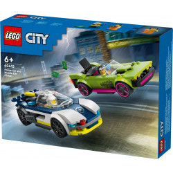 LEGO City 60415 - Verfolgungsjagd mit Polizeiauto und Muscle Car