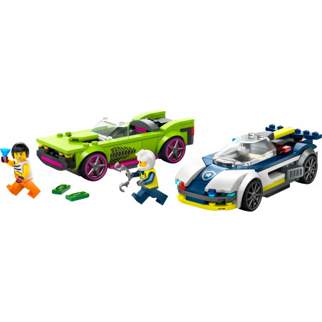 LEGO City 60415 - Verfolgungsjagd mit Polizeiauto und Muscle Car