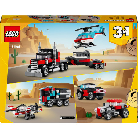 LEGO Creator 31146 - Tieflader mit Hubschrauber