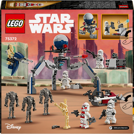 LEGO Star Wars 75372 - Clone Trooper & Battle Droid Battle Pack