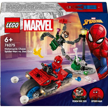 LEGO Super Heroes 76275 - Motorrad-Verfolgungsjagd: Spider-Man vs. Doc Ock