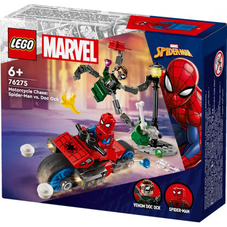 LEGO Super Heroes 76275 - Motorrad-Verfolgungsjagd: Spider-Man vs. Doc Ock