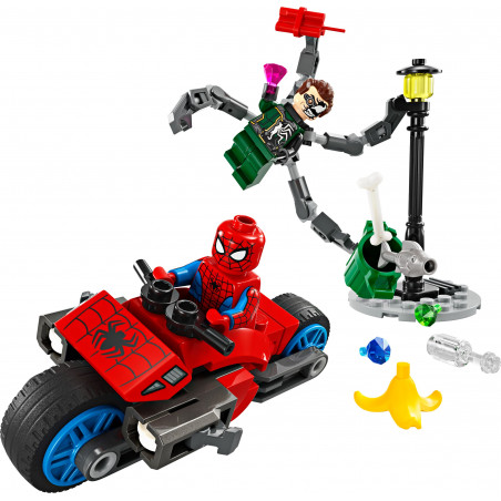 LEGO Super Heroes 76275 - Motorrad-Verfolgungsjagd: Spider-Man vs. Doc Ock