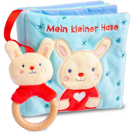 Arena Verlag - Mein liebstes Kuschelbuch mit echtem Holzbeißring - Mein kleiner Hase