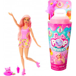 Barbie - Barbie Pop! Reveal Barbie Juicy Fruits Serie - Erdbeerlimonade