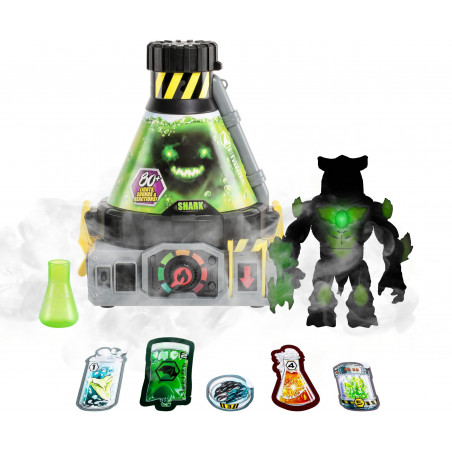 Moose Toys Deutschland - Beast Lab - Hai-Labor-Spielset mit echtem Nebel