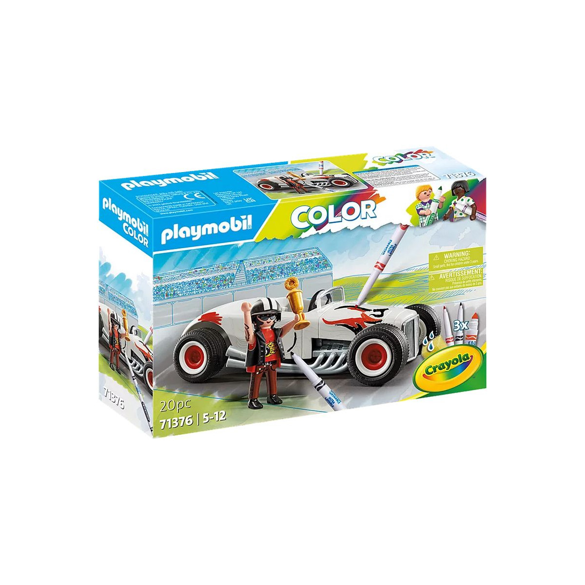 PLAYMOBIL 71376 - Color - Rennauto